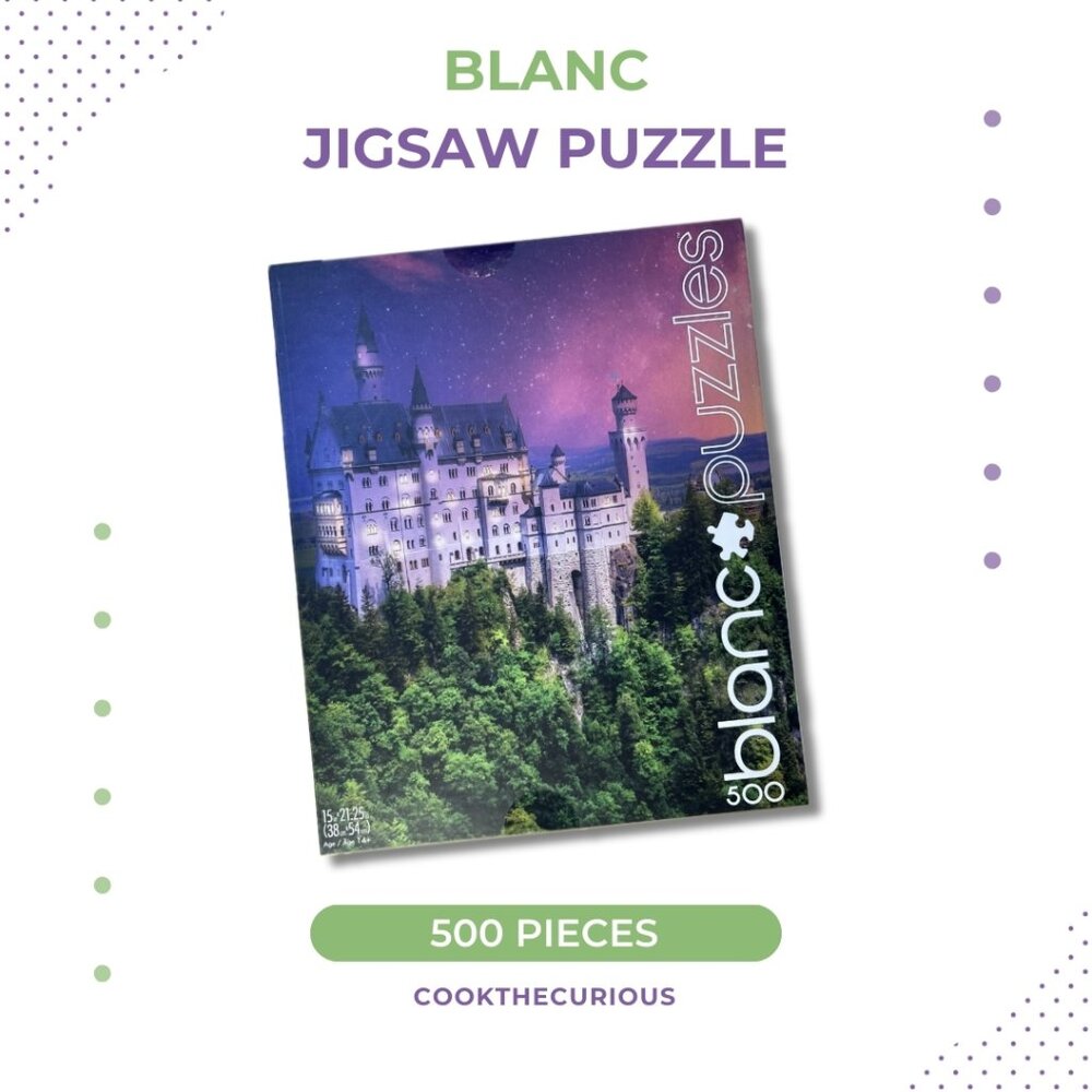 Blanc -Jigsaw Puzzle, 500 pieces, Neuschwanstein At Dusk